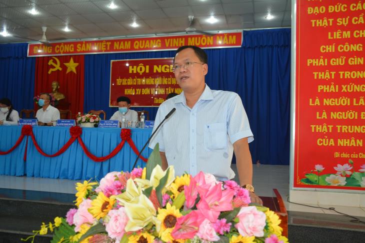Ứng cử viên đại biểu Quốc hội Huỳnh Thanh Phương quan tâm đến việc tinh gọn bộ máy nhà nước, xây dựng chính phủ điện tử, lĩnh vực nông nghiệp và chính sách an sinh xã hội